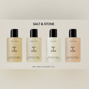 NIB Salt & Stone Body Wash Discovery Set ORG $55